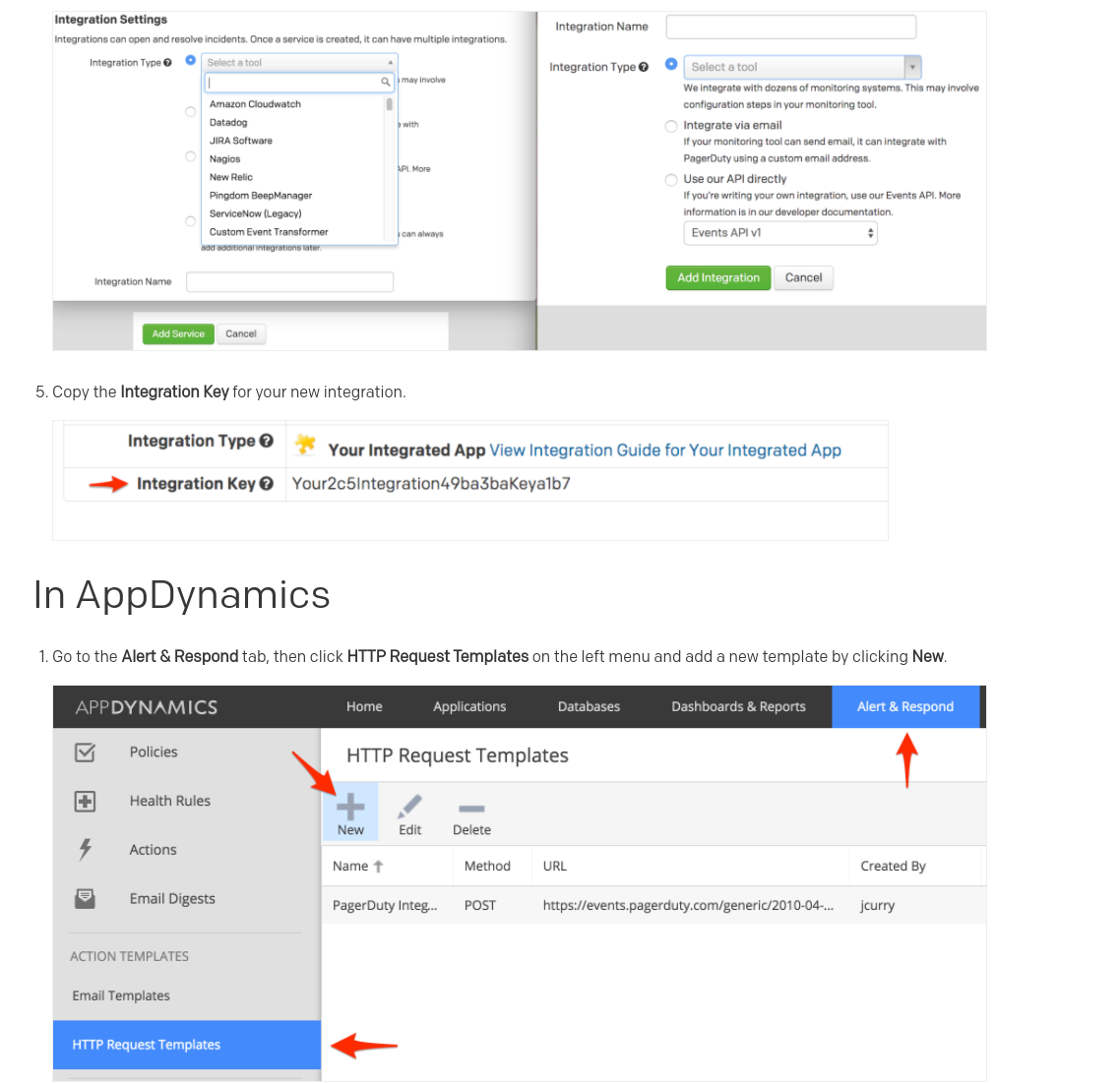 In AppDynamics
