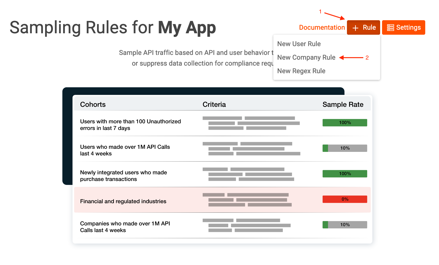 New Rule Pane