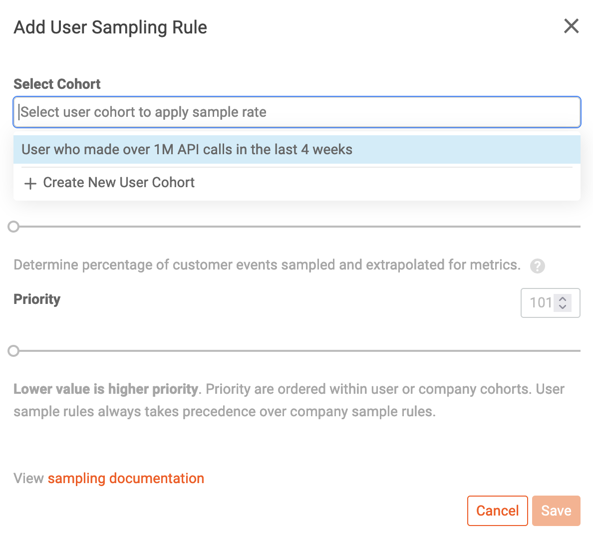 Select User Cohort