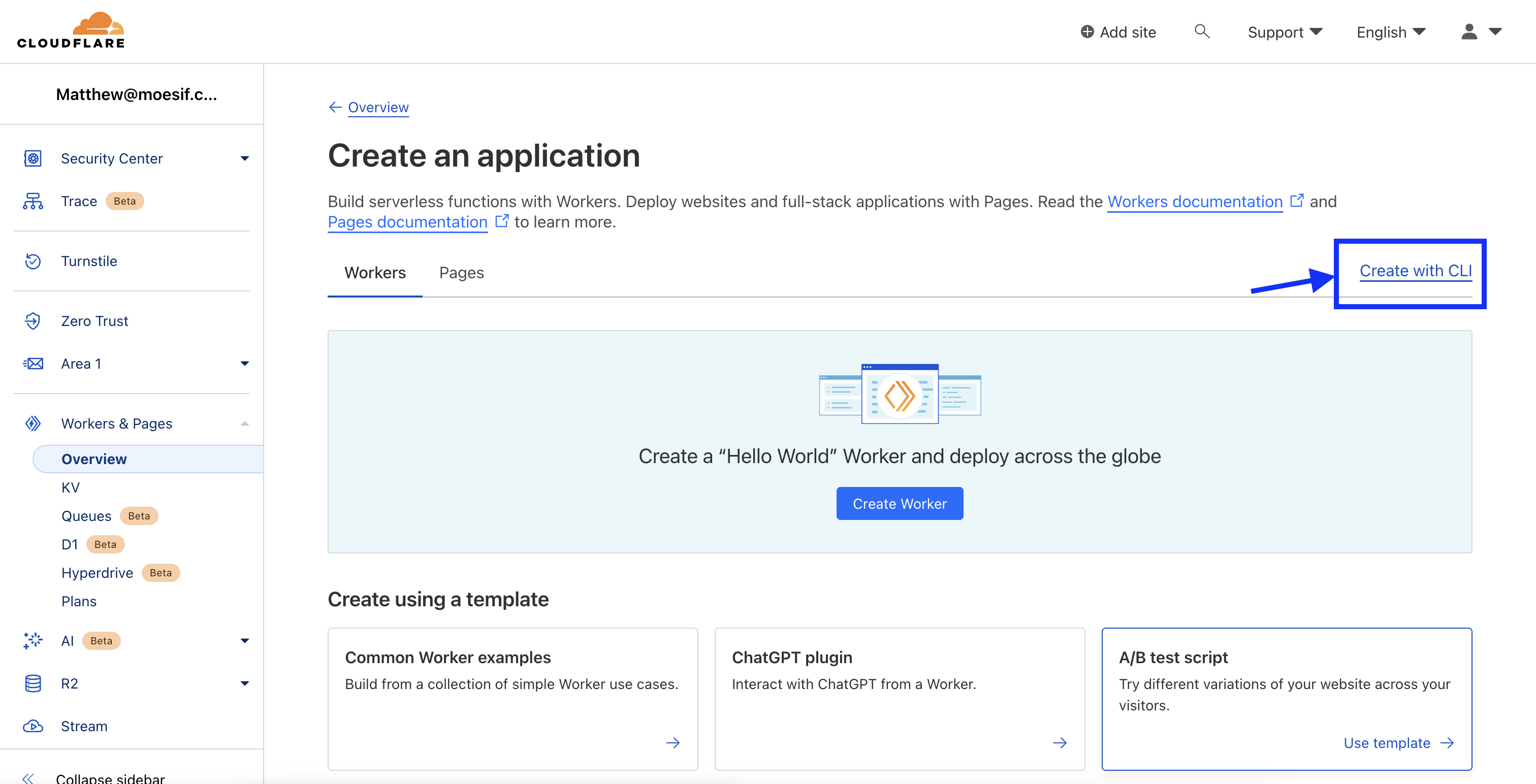 Create Worker Via CLI
